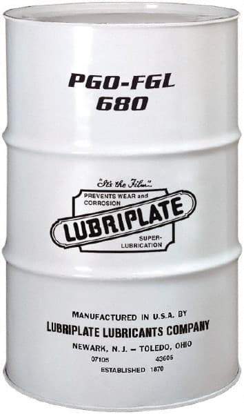 Lubriplate - 55 Gal Drum, Synthetic Gear Oil - 23°F to 449°F, 725 St Viscosity at 40°C, 122 St Viscosity at 100°C, ISO 680 - USA Tool & Supply