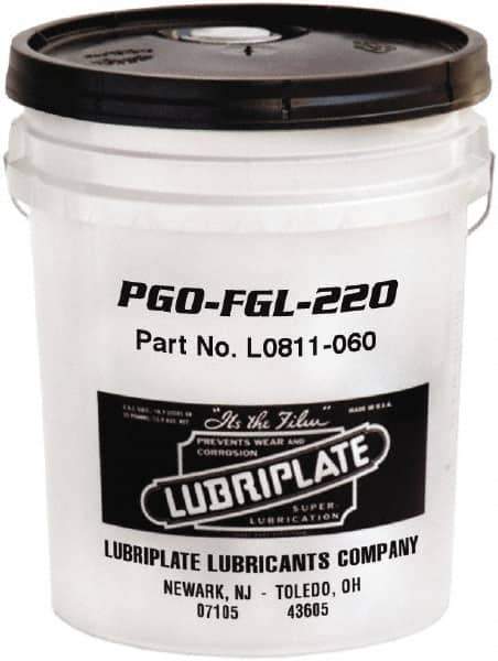 Lubriplate - 5 Gal Pail, Synthetic Gear Oil - 6°F to 443°F, 227 St Viscosity at 40°C, 42 St Viscosity at 100°C, ISO 220 - USA Tool & Supply