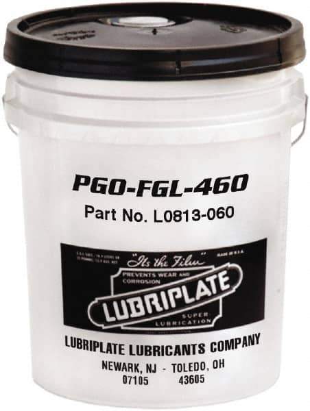 Lubriplate - 5 Gal Pail, Synthetic Gear Oil - 17°F to 443°F, 477 St Viscosity at 40°C, 83 St Viscosity at 100°C, ISO 460 - USA Tool & Supply