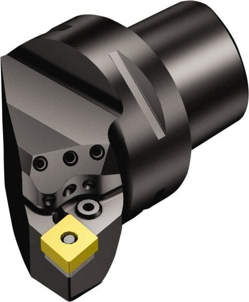 Sandvik Coromant - Left Hand Cut, Size C6, CNMG 120408 Insert Compatiblity, Internal or External Modular Turning & Profiling Cutting Unit Head - 45mm Ctr to Cutting Edge, 65mm Head Length, Through Coolant, Series T-Max P - USA Tool & Supply