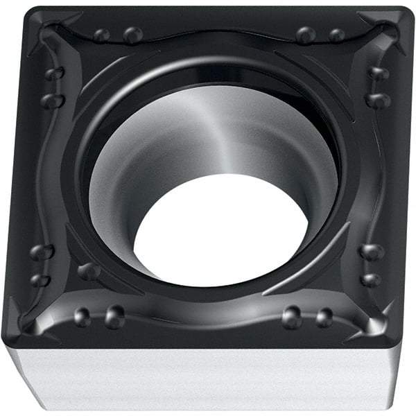 Walter - SCMT32.52 MM4 Grade WMP20S Carbide Turning Insert - TiCN/Al2O3 Finish, 90° Square, 3/8" Inscr Circle, 5/32" Thick, 1/32" Corner Radius - USA Tool & Supply