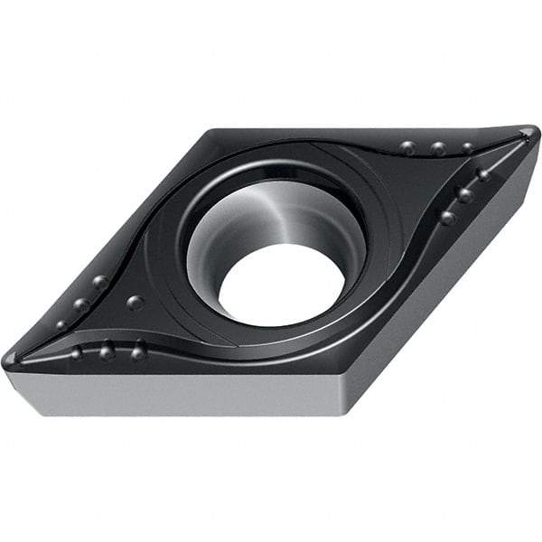 Walter - DCMT21.52 MM4 Grade WMP20S Carbide Turning Insert - TiCN/Al2O3 Finish, 55° Diamond, 1/4" Inscr Circle, 3/32" Thick, 1/32" Corner Radius - USA Tool & Supply