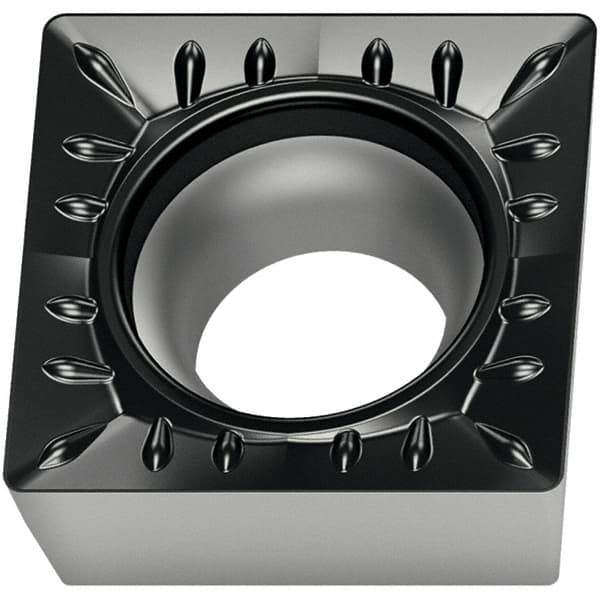 Walter - SCMT32.52 RK4 Grade WKK20S Carbide Turning Insert - TiCN/Al2O3 Finish, 90° Square, 3/8" Inscr Circle, 5/32" Thick, 1/32" Corner Radius - USA Tool & Supply