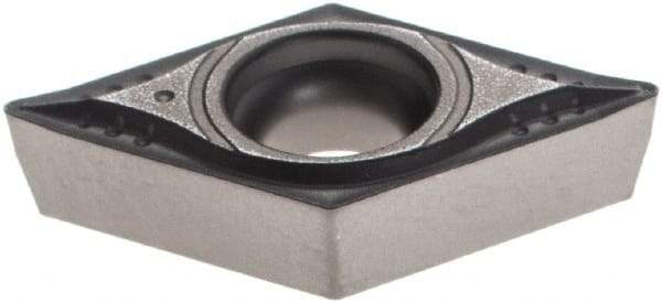 Walter - DCMT32.51 MP4 Grade WPP20S Carbide Turning Insert - 55° Diamond, 3/8" Inscr Circle, 5/32" Thick, 1/64" Corner Radius - USA Tool & Supply