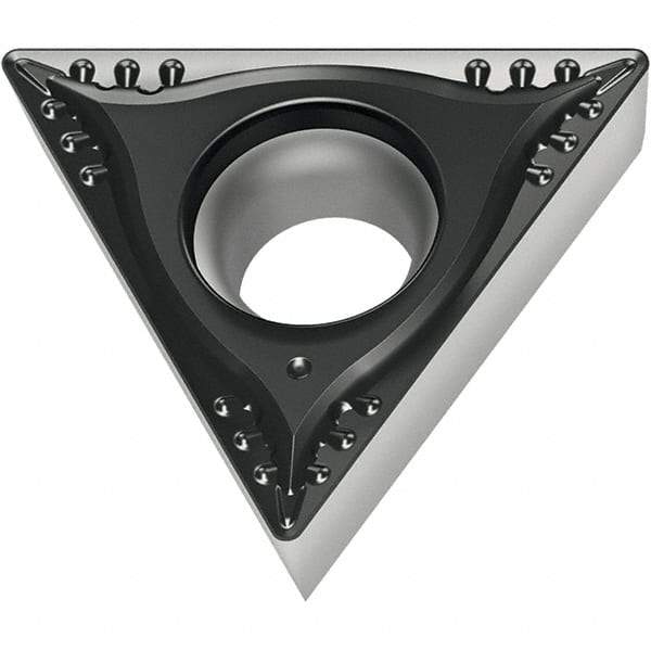 Walter - TCGT21.51 MP4 Grade WPP10S Carbide Turning Insert - 60° Triangle, 1/4" Inscr Circle, 3/32" Thick, 1/64" Corner Radius - USA Tool & Supply