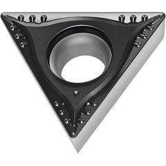 Walter - TCGT21.51 MP4 Grade WPP10S Carbide Turning Insert - 60° Triangle, 1/4" Inscr Circle, 3/32" Thick, 1/64" Corner Radius - USA Tool & Supply