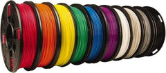 MakerBot - PLA Filament Small Spool - Black, Blue, Cool Gray, Green, Orange, Purple, Red, Warm Gray, White, Yellow, Use with Replicator Mini, Replicator (5th Generation), Replicator Z18, Replicator 2 - USA Tool & Supply