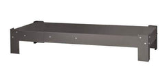 Durham - Gray, Steel, Cabinet Leg Kit - 34" Wide x 24-11/16" Deep x 7-1/2" High Body - USA Tool & Supply