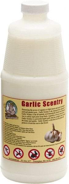 Bare Ground Solutions - Garlic Scentry Quart Bottle Ready to Use Premixed to repel unwanted animals - Garlic Scentry harnesses the power of organics to fight insects and repel unwanted yard and garden pests. - USA Tool & Supply