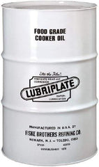 Lubriplate - 55 Gal Drum Mineral Cooker/Sterilizer Oil - SAE 40, ISO 150, 157.27 cSt at 40°C & 15.53 cSt at 100°C, Food Grade - USA Tool & Supply