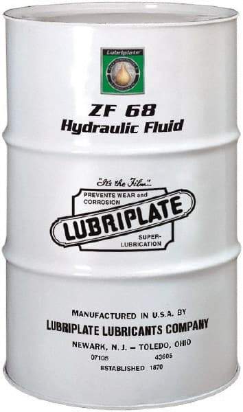 Lubriplate - 55 Gal Drum, Mineral Hydraulic Oil - SAE 20, ISO 68, 69.83 cSt at 40°, 8.2 cSt at 100°C - USA Tool & Supply