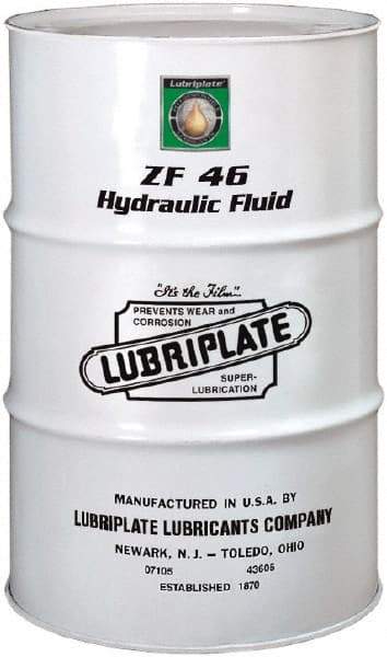 Lubriplate - 55 Gal Drum, Mineral Hydraulic Oil - SAE 20, ISO 46, 46.34 cSt at 40°, 6.4 cSt at 100°C - USA Tool & Supply