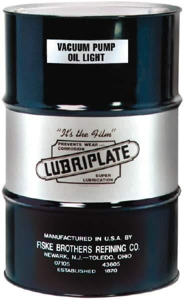 Lubriplate - 55 Gal Drum, Mineral Vacuum Pump Oil - SAE 10, ISO 32, 34 cSt at 40°C, 6 cSt at 100°C - USA Tool & Supply