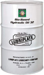 Lubriplate - 55 Gal Drum Botanical Hydraulic Oil - SAE 10, ISO 32, 30.87 cSt at 40° & 6.9 cSt at 100°C - USA Tool & Supply