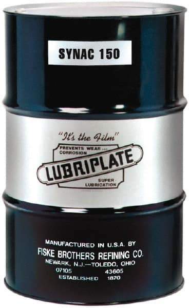 Lubriplate - 55 Gal Drum, ISO 150, SAE 40, Air Compressor Oil - 25°F to 440°, 754 Viscosity (SUS) at 100°F, 71 Viscosity (SUS) at 210°F - USA Tool & Supply