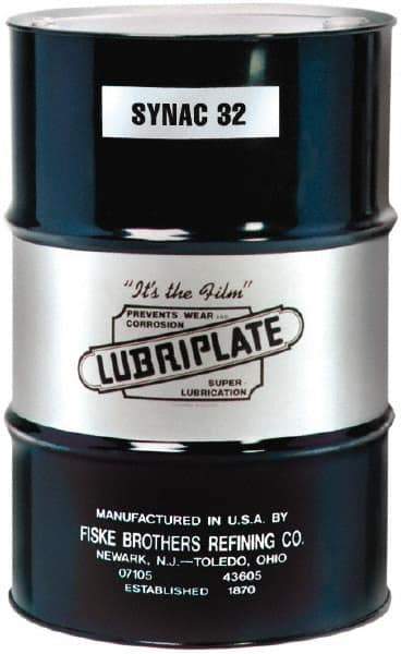 Lubriplate - 55 Gal Drum, ISO 32, SAE 10, Air Compressor Oil - 5°F to 350°, 155 Viscosity (SUS) at 100°F, 46 Viscosity (SUS) at 210°F - USA Tool & Supply