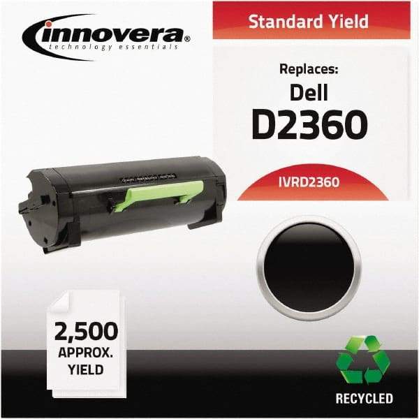 innovera - Black Toner Cartridge - Use with Dell B2360D, B2360DN, B3460DN, B3465DN, B3465DNF - USA Tool & Supply