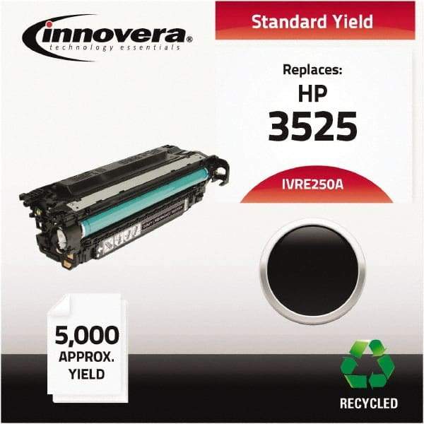 innovera - Black Toner Cartridge - Use with HP Color LaserJet CM3530 MFP, CM3530FS MFP, CP3525DN, CP3525N, CP3525X - USA Tool & Supply