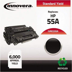 innovera - Black Toner Cartridge - Use with HP LaserJet P3010, P3015, P3015D, P3015DN, P3015X, P3016 - USA Tool & Supply