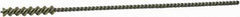 Weiler - 3/16" Diam Helical Nylon Tube Brush - Single Spiral, 0.012" Filament Diam, 1" Brush Length, 5" OAL, 0.087" Diam Galvanized Steel Shank - USA Tool & Supply