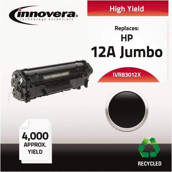 innovera - Black Toner Cartridge - Use with HP LaserJet 1010, 1012, 1015, 1018, 1020, 1022, 3015, 3020, 3030, 3050, 3052, 3055, M1319Fmfp - USA Tool & Supply