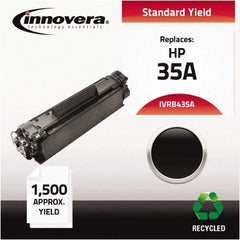 innovera - Black Toner Cartridge - Use with HP LaserJet P1002, P1003, P1004, P1005, P1006 - USA Tool & Supply