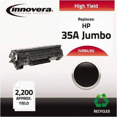 innovera - Black Toner Cartridge - Use with HP LaserJet P1002, P1003, P1004, P1005, P1006, P1009 - USA Tool & Supply