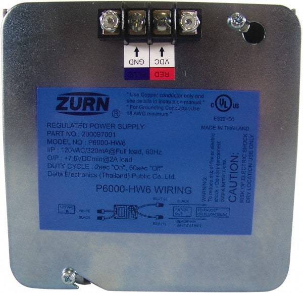 Zurn - Toilet Repair Power Supply - USA Tool & Supply