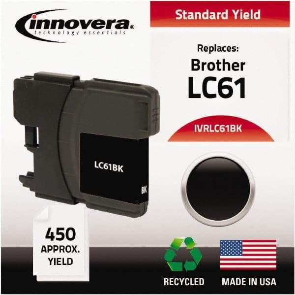 innovera - Black Inkjet Printer Cartridge - Use with Brother DCP-165C, 385C, 585CW, MFC-290C, 490CW, 5490CW, 6490CW, 790CW, 990CW - USA Tool & Supply