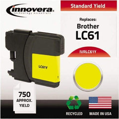 innovera - Yellow Inkjet Printer Cartridge - Use with Brother DCP-165C, 385C, 585CW, MFC-290C, 490CW, 5490CW, 6490CW, 790CW, 990CW - USA Tool & Supply