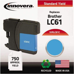 innovera - Cyan Inkjet Printer Cartridge - Use with Brother DCP-165C, 385C, 585CW, MFC-290C, 490CW, 5490CW, 6490CW, 790CW, 990CW - USA Tool & Supply