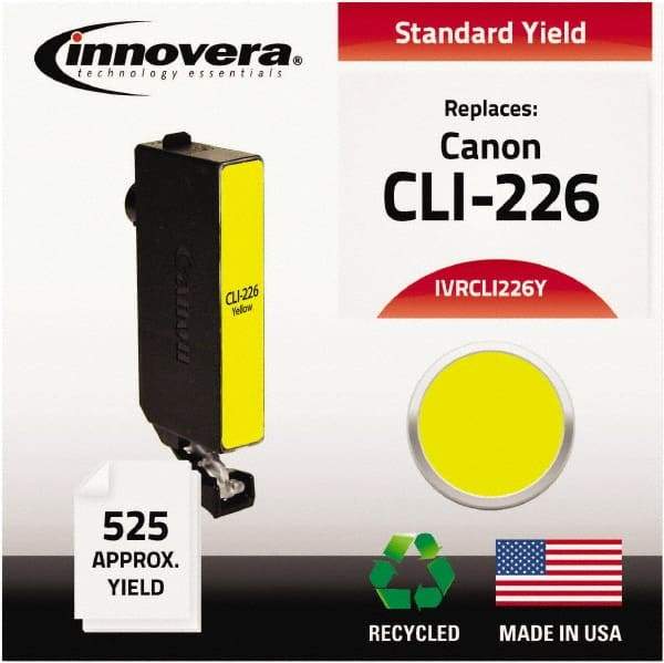 innovera - Yellow Inkjet Printer Cartridge - Use with Canon PIXMA iP4820, iX6520, MG5120, MG5220, MG6120, MG8120, MX882, MX892 - USA Tool & Supply