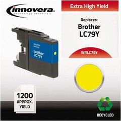 innovera - Yellow Inkjet Printer Cartridge - Use with Brother MFC-J6510DW, MFC-J6710DW, MFC-J6910DW, MFC-J825DW, MFC-J835DW - USA Tool & Supply