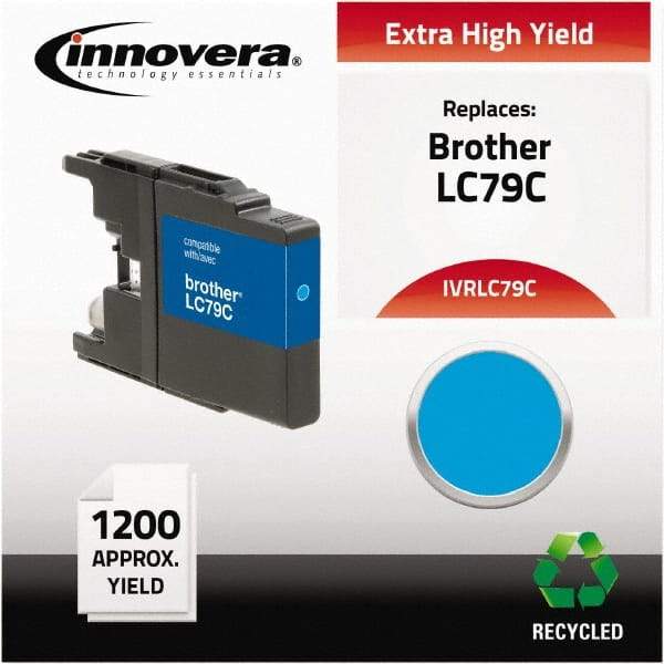 innovera - Cyan Inkjet Printer Cartridge - Use with Brother MFC-J6510DW, MFC-J6710DW, MFC-J6910DW, MFC-J825DW, MFC-J835DW - USA Tool & Supply