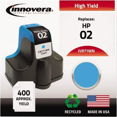 innovera - Cyan Inkjet Printer Cartridge - Use with HP Photosmart C5180, C6180, C7180, D6160, D7145, D7155, D7160, D7345, D7355, D7360, 3110, 3210, 3310, 8250 - USA Tool & Supply