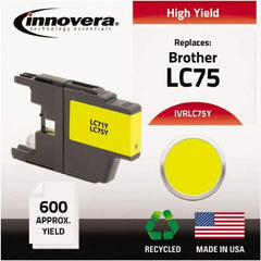 innovera - Yellow Inkjet Printer Cartridge - Use with Brother MFC-J6510DW, MFC-J6710DW, MFC-J6910DW, MFC-J825DW, MFC-J835DW - USA Tool & Supply