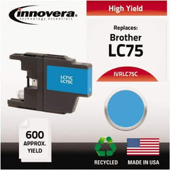 innovera - Cyan Inkjet Printer Cartridge - Use with Brother MFC-J6510DW, MFC-J6710DW, MFC-J6910DW, MFC-J825DW, MFC-J835DW - USA Tool & Supply