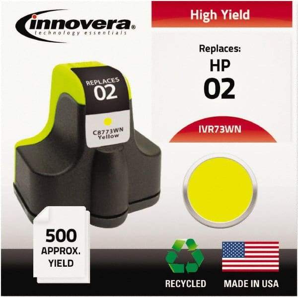 innovera - Yellow Inkjet Printer Cartridge - Use with HP Photosmart C5180, C6180, C7180, D6160, D7145, D7155, D7160, D7345, D7355, D7360, 3110, 3210, 3310, 8250 - USA Tool & Supply