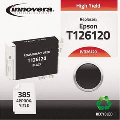 innovera - Black Inkjet Printer Cartridge - Use with Epson Stylus NX330, NX430, Workforce 60, 435, 520, 545, 630, 633, 635, 645, 840, 845, 7010, 7510 - USA Tool & Supply