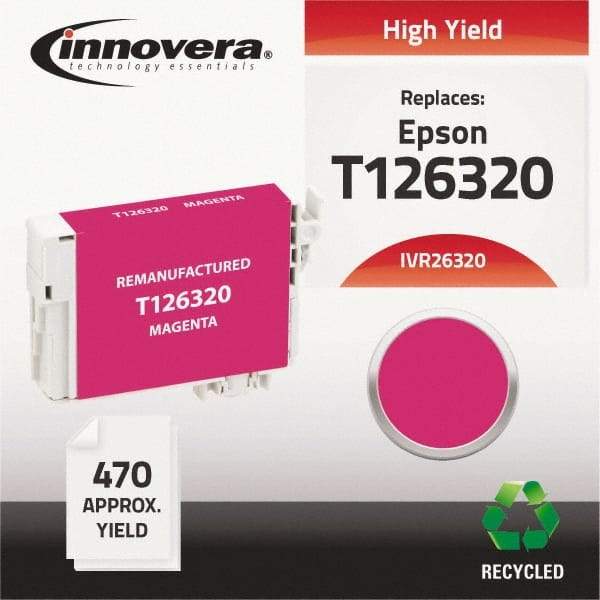 innovera - Magenta Inkjet Printer Cartridge - Use with Epson Stylus NX330, NX430, Workforce 60, 435, 520, 545, 630, 633, 635, 645, 840, 845, 7010, 7510 - USA Tool & Supply