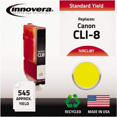 innovera - Yellow Inkjet Printer Cartridge - Use with Canon PIXMA iP3300, iP3500, iP4200, iP4300, iP4500, iP5200, MP500, MP510, MP520, MP530, MP600, MP610, MP800, MP810, MP830, MP950, MP960, MP970, MX700, MX850 - USA Tool & Supply