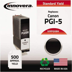 innovera - Black Inkjet Printer Cartridge - Use with Canon PIXMA iP3300, iP3500, iP4200, iP4300, iP4500, iP5200, MP500, MP510, MP520, MP530, MP600, MP610, MP800, MP810, MP830, MP950, MP960, MP970, MX700, MX850 - USA Tool & Supply