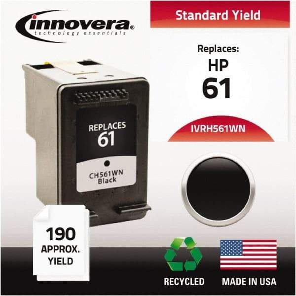 innovera - Black Inkjet Printer Cartridge - Use with HP Deskjet 1000, 1050, 1055, 2050, 3000, 3050, 3050A, 3052A, 3054A - USA Tool & Supply