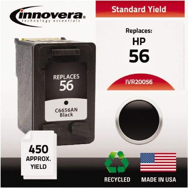 innovera - Black Ink Cartridge - Use with HP Deskjet 450, 5150, 5550, 5650, 5850, 9650, 9670, 9680, Digital Copier Printer 410, Officejet 6110 - USA Tool & Supply