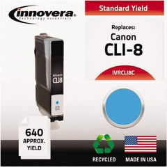 innovera - Cyan Inkjet Printer Cartridge - Use with Canon PIXMA iP3300, iP3500, iP4200, iP4300, iP4500, iP5200, MP500, MP510, MP520, MP530, MP600, MP610, MP800, MP810, MP830, MP950, MP960, MP970, MX700, MX850 - USA Tool & Supply