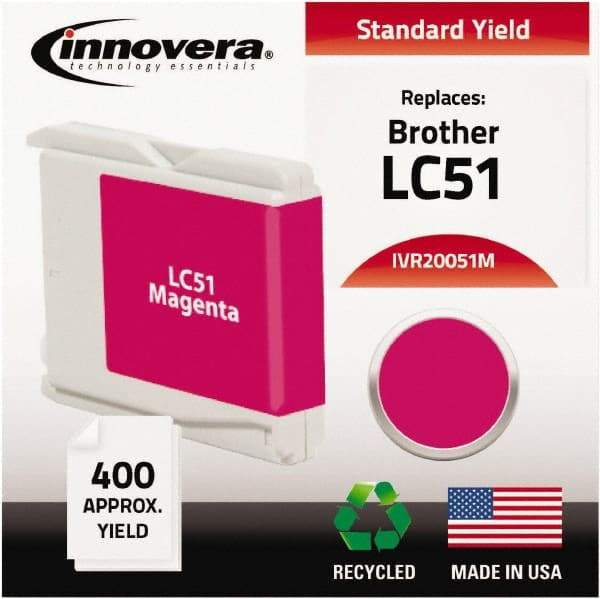 innovera - Magenta Ink Cartridge - Use with Brother DCP-130C, 330C, 350C, Fax 1360, 1860C, 1960C, 2480C, 2580C, MFC-230C, 240C, 440CN, 465CN, 665CW, 685CW, 845CW, 885CW, 3360C, 5460CN, 5860CN - USA Tool & Supply