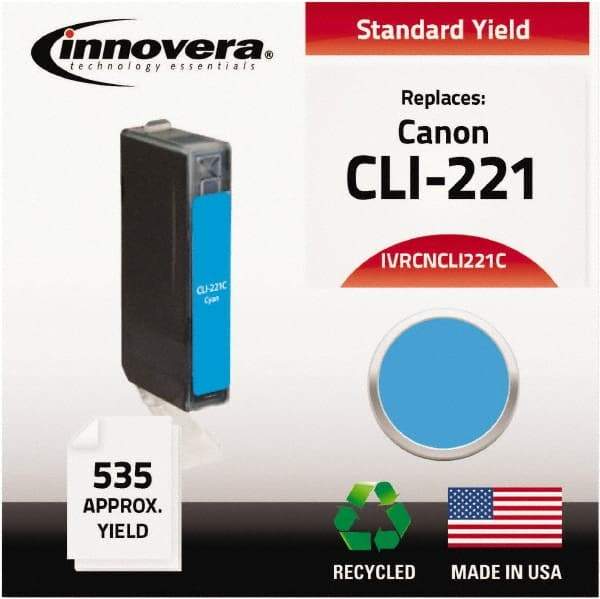 innovera - Cyan Inkjet Printer Cartridge - Use with Canon PIXMA iP3600, iP4600, iP4700, MP560, MP620, MP640, MP980, MP990, MX860, MX870 - USA Tool & Supply