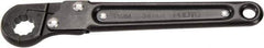 Proto - 11mm, Black Finish, Ratcheting Flare Nut Wrench - 12 Points, 5.437" OAL, Steel, Single End Head - USA Tool & Supply