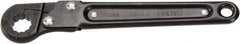 Proto - 18mm, Black Finish, Ratcheting Flare Nut Wrench - 12 Points, 7-1/4" OAL, Steel, Single End Head - USA Tool & Supply