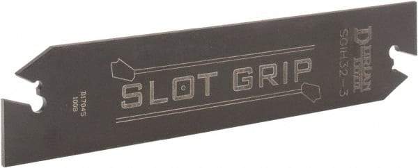 Dorian Tool - 1-1/4" Blade Height, 0.0941" Blade Width, 5.9016" OAL, Neutral Cut, Double End Indexable Cut-Off Blade - SGIH Blade - USA Tool & Supply